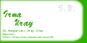 irma uray business card